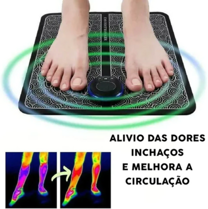 Tapete Massageador de Micro-corrente Elétrica