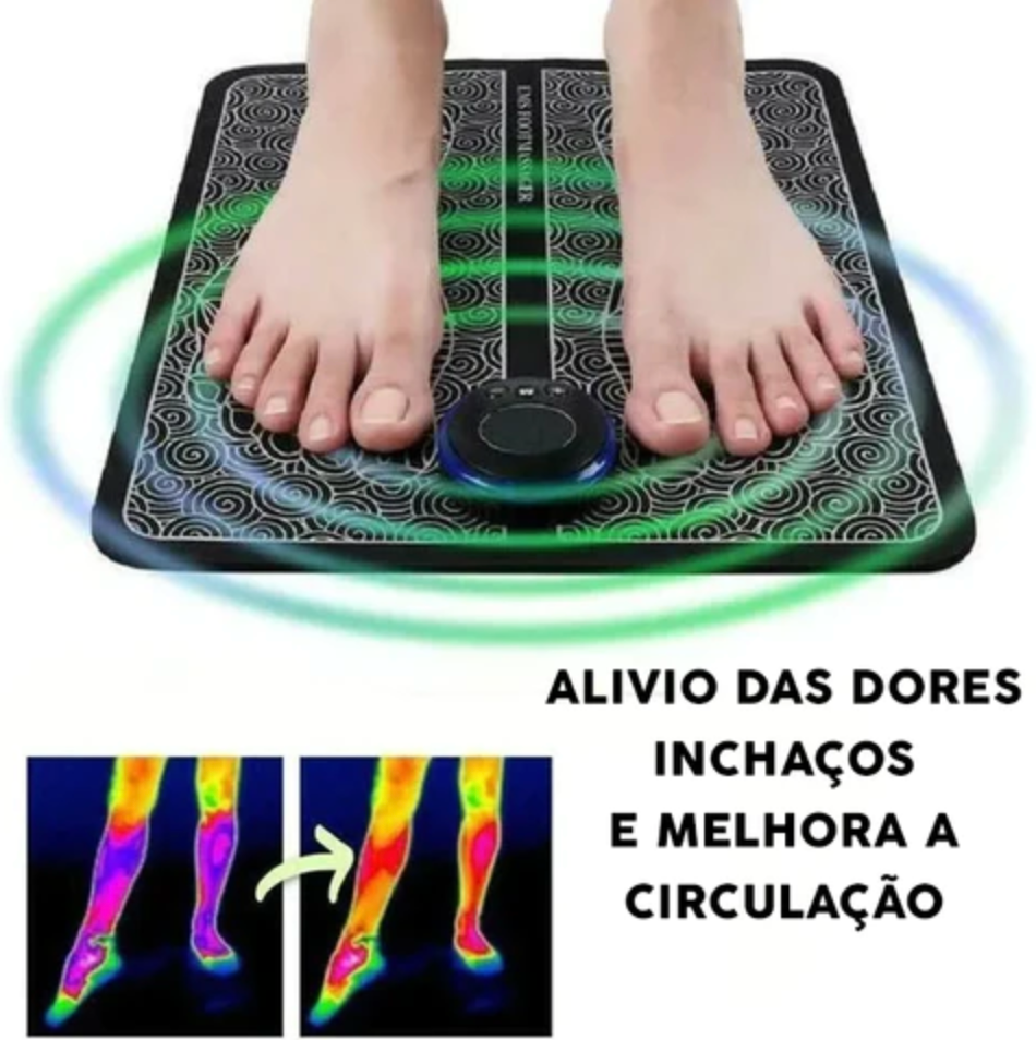 Tapete Massageador de Micro-corrente Elétrica